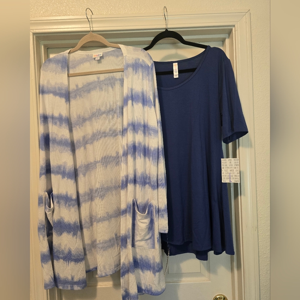🖤New L Bundle LuLaRoe Caroline & Perfect T. Cute Layering Pieces